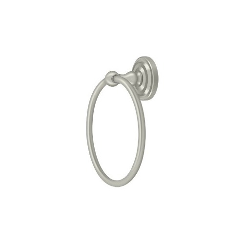 6-1/2" Diameter R Series Traditional Towel Ring Satin Nickel