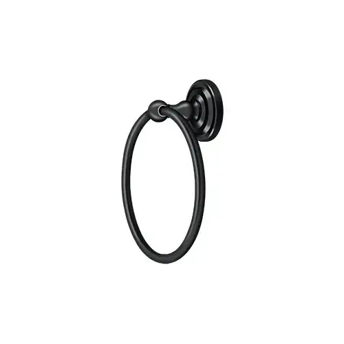 Towel Ring , R-Series in Paint Black