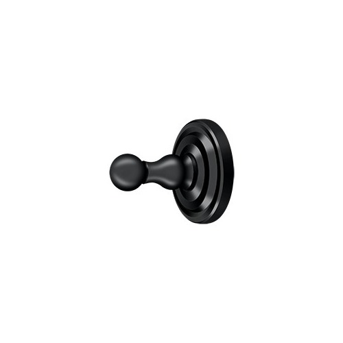 Single Robe Hook, R-Series in Paint Black