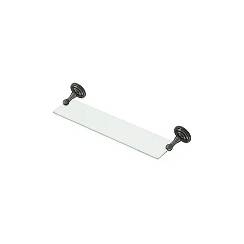 18" Length R Series Towel Glass Shelf Oil Rubbed Bronze