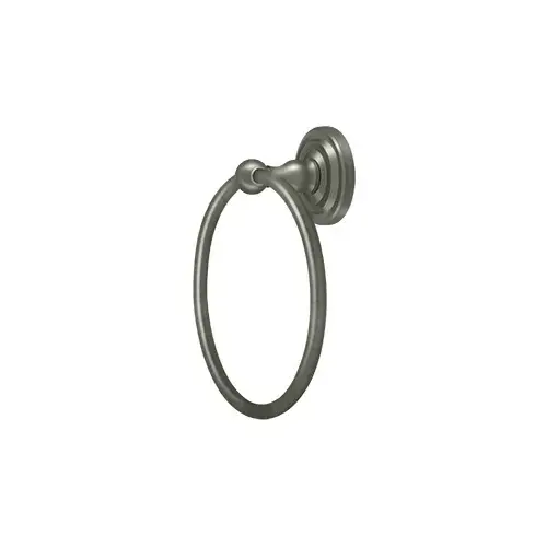 6-1/2" Diameter R Series Traditional Towel Ring Antique Nickel