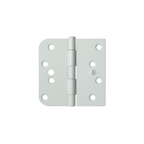 5/8" Radius Plain Bearing Mortise SQ Hinge Left Handed W/Security Option Prime Coated White