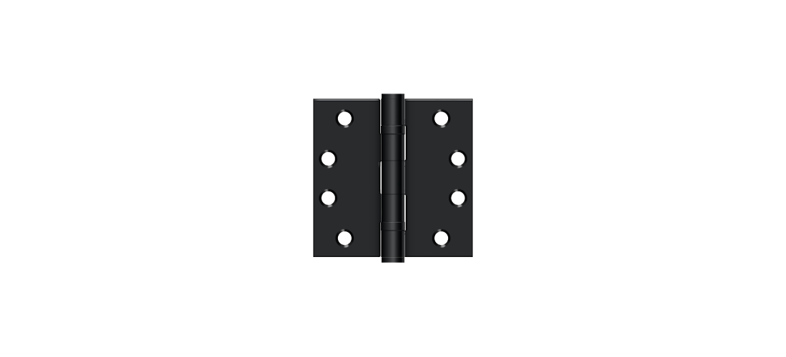 Deltana S44HDBB26 HD Ball Bearings Steel 4-Inch x 4-Inch Square Hinge