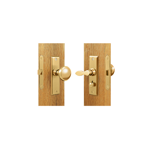 3-3/4" Height Storm Door Latch For Mortise Lock Lifetime Polished Brass