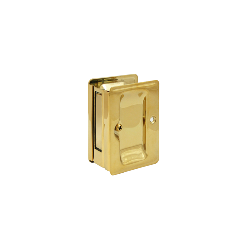Heavy Duty Pocket Door Lock Passage W/Adjustable Lifetime Polished Brass