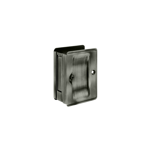 Heavy Duty Pocket Door Lock Passage W/Adjustable Antique Nickel