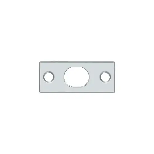 2-1/4" Length X 1" Width Strike Plate For Extension Flush Bolt Chrome