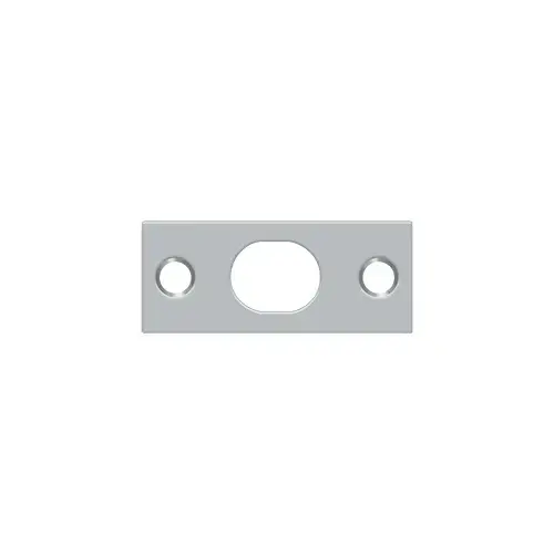 2-1/4" Length X 1" Width Strike Plate For Extension Flush Bolt Brushed Chrome - pack of 10