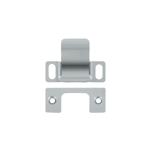 Deltana SP2751U26D 2-3/4" Height X 1-1/4" Width Dust Cup Adjustable Strike Plate Brushed Chrome