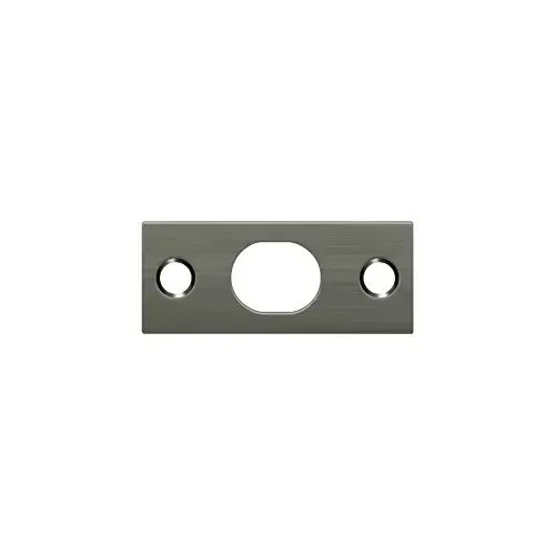 2-1/4" Length X 1" Width Strike Plate For Extension Flush Bolt Antique Nickel - pack of 10