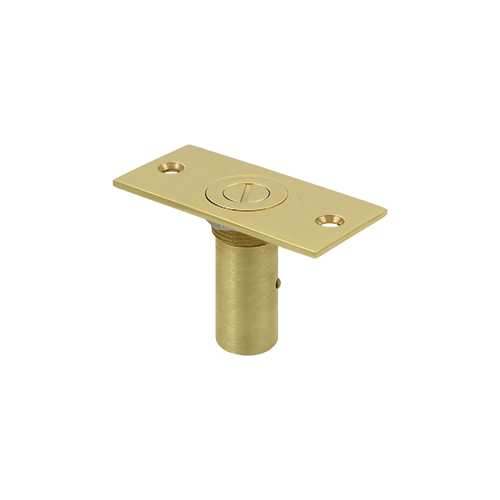3-1/2" Height Dust Proof Strike With Safety Lock Polished Brass 3-1/2" Height Dust Proof Strike With Safety Lock Polished Brass