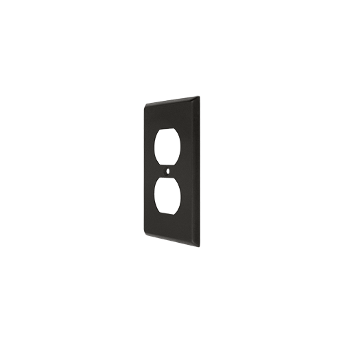 Switch Plate Cover 2 Receptacle Oil Rubbed Bronze