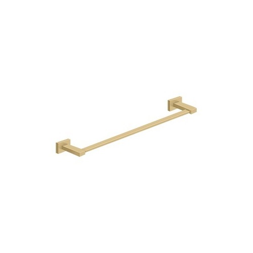 24" Center To Center 55D Series Towel Bar Single Brushed Brass