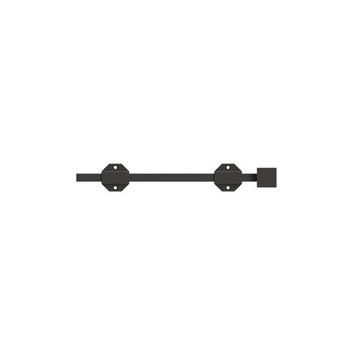 12" Modern Surface Bolt, HD, Solid Brass in Oil-rubbed Bronze