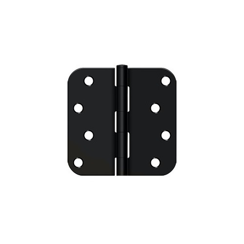 4"x 4"x 5/8" Radius Hinge in Paint Blac - 2 per pack x50 packs