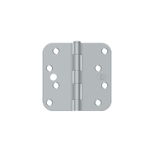 4"x 4"x 5/8" Radius Hinge in Brushed Chrom - 2 per pack x50 packs