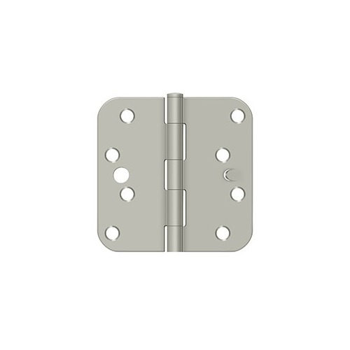 4"x 4"x 5/8" Radius Hinge in Brushed Nicke - 2 per pack x50 packs