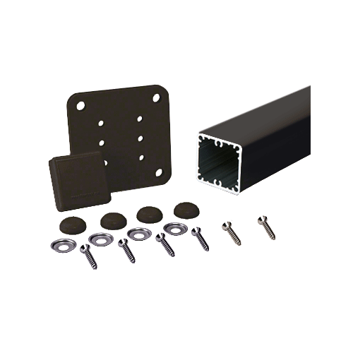 CRL 1P42KBRZ Matte Bronze 100 Series 42" Surface Mount Post Kit