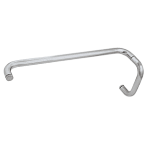 CRL BMNW6X18BSC Brushed Satin Chrome 6" Pull Handle and 18" Towel Bar BM Series Combination Without Metal Washers