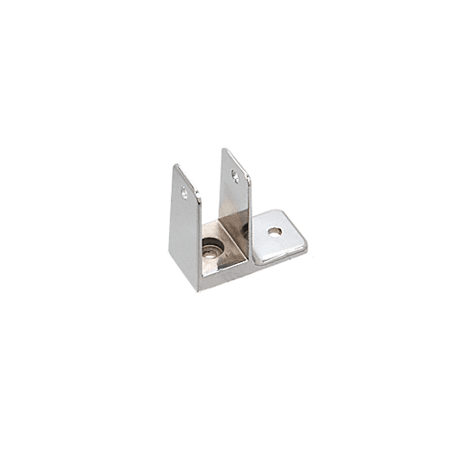 Chrome 1-1/32" One Ear Bracket for Restroom Partitions