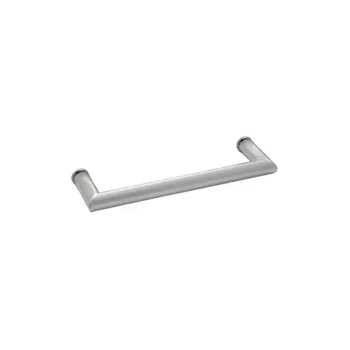 CRL MT18SC Satin Chrome 18" MT Series Round Tubing Mitered Corner Single-Sided Towel Bar