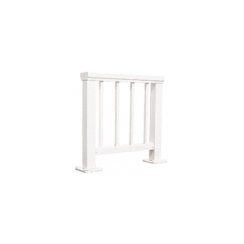 Sky White 200 Series Aluminum Picket Railing System Small Showroom Display - No Base
