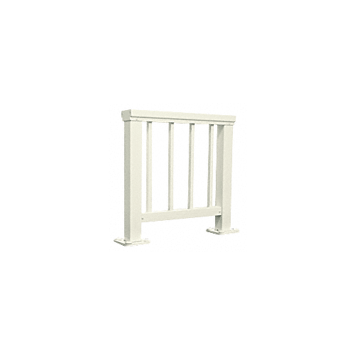 Oyster White 200 Series Aluminum Picket Railing System Large Showroom Display - No Base