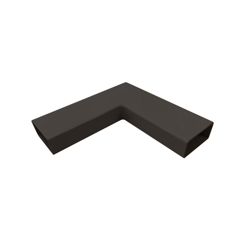 Matte Bronze 1100 Series 1"x 2" Aluminum 90 Corner Tubing
