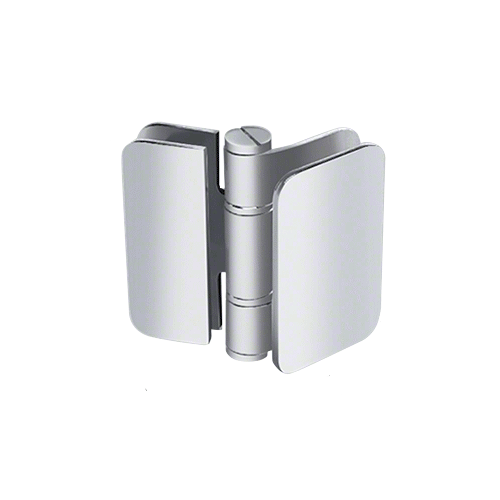 Brushed Stainless Zurich 02 Series 180 Degree Glass-to-Glass Inswing or Outswing Bi-Fold Hinge