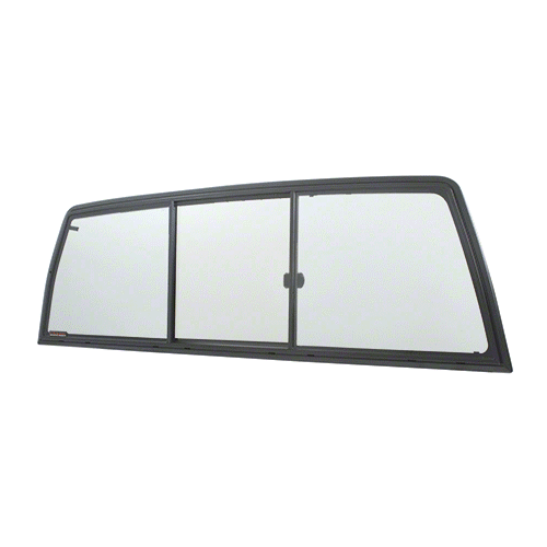 Tri-Vent Three Panel Slider with Clear Glass for 1998+ Nissan Frontier