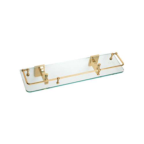 Brass Geneva Series 18" Glass Shelf