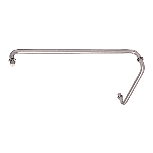 Satin Chrome 24" Towel Bar with 12" Pull Handle Combination Set