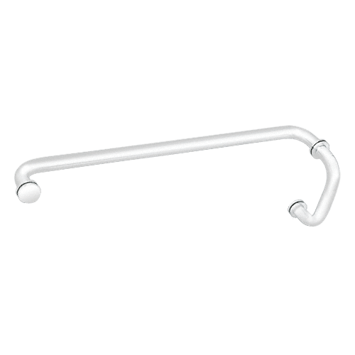 White 6" Pull Handle and 22" Towel Bar BM Series Combination With Metal Washers