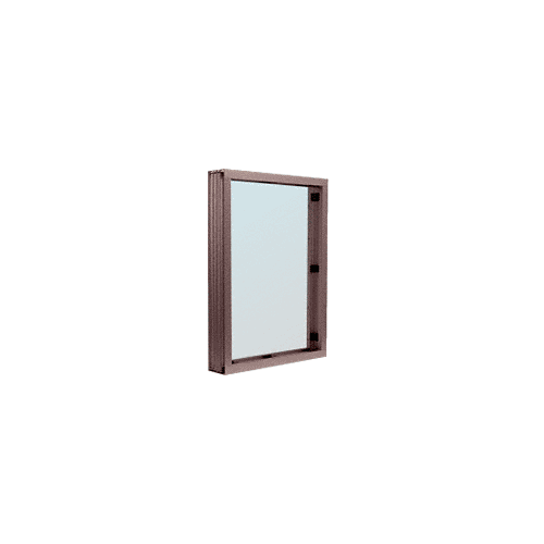 Duranodic Bronze Aluminum Standard Inset Frame Interior Glazed Vision Window