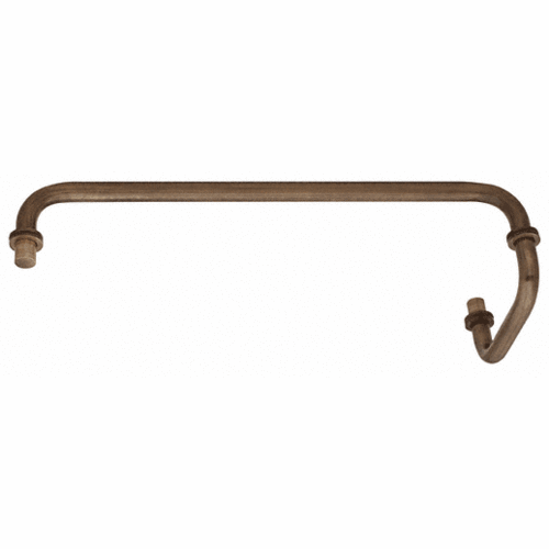 CRL SDP6TB24BBRZ Brushed Bronze 24" Towel Bar With 6" Pull Handle Combination Set