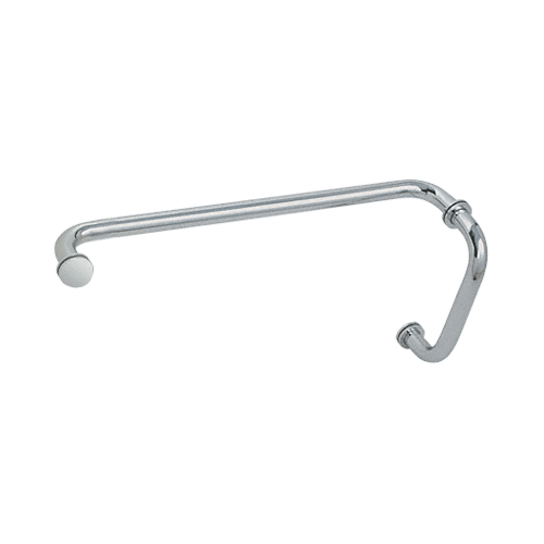 Satin Chrome 8" Pull Handle and 18" Towel Bar BM Series Combination With Metal Washers
