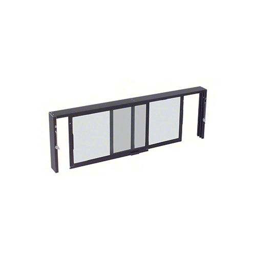 Duranodic Bronze Horizontal Sliding Service Window XX Format with 1/8" Glass no Screen