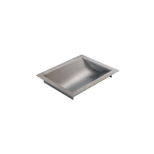 CRL CTDB16 Brushed Stainless Steel 16" Wide x 10" Deep x 1-9/16" High Standard Drop-In Deal Tray