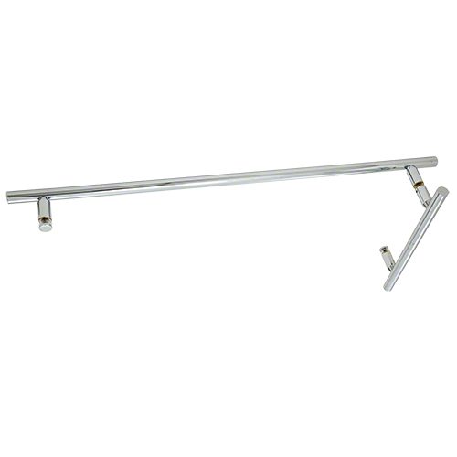 CRL LTB8X24CH Chrome 8" x 24" LTB Combo Ladder Style Pull and Towel Bar