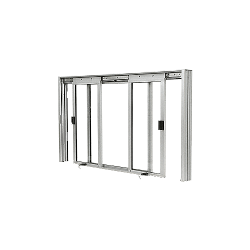 CRL DW5000A Satin Anodized DW Series Manual Deluxe Sliding Service Window XOX Without Screen