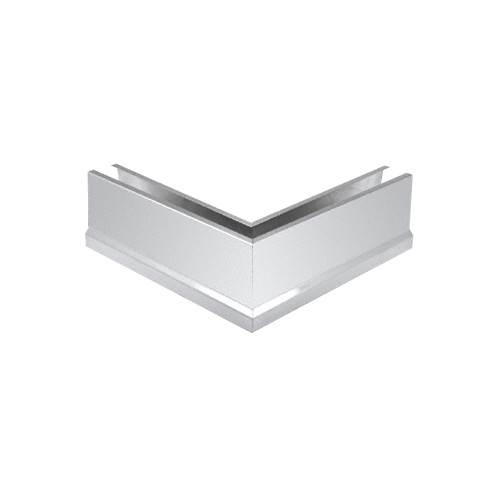 Polished Stainless 12" 90 degree Mitered Corner Cladding for B5T Series Tapered Base Shoe