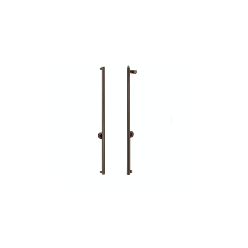 Oil Rubbed Bronze Left Hand Reverse Rail Mount Keyed Access 'F' Top Secured Deadbolt Exterior Handle - 3/4" Glass