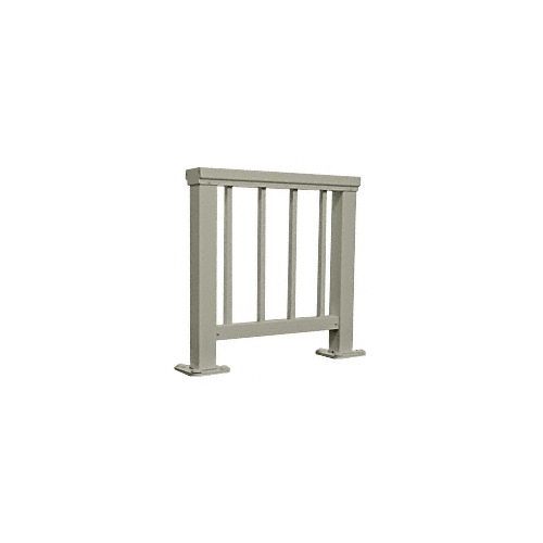Beige Gray 200 Series Aluminum Picket Railing System Small Showroom Display - No Base
