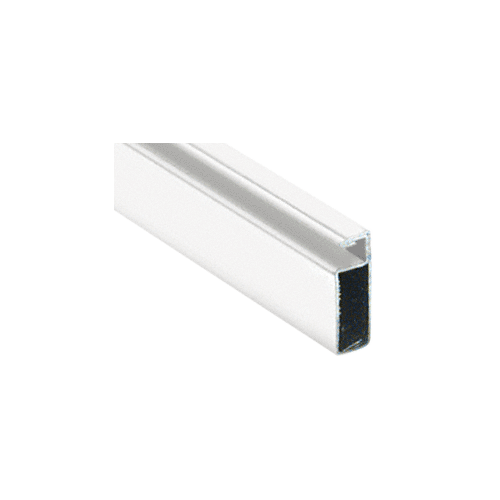 White 3/4" x 1/4" Roll Formed Aluminum Screen Frame -  72" Stock Length - pack of 50