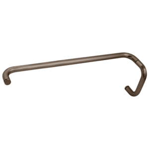 CRL BMNW6X240RB Oil Rubbed Bronze 6" Pull Handle and 24" Towel Bar BM Series Combination Without Metal Washers