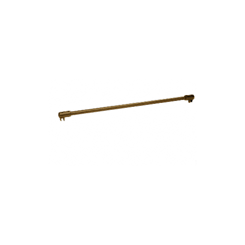 Antique Brass Frameless Shower Door Fixed Panel Glass-to-Glass Support Bar for 1/4" to 5/16" Thick Glass