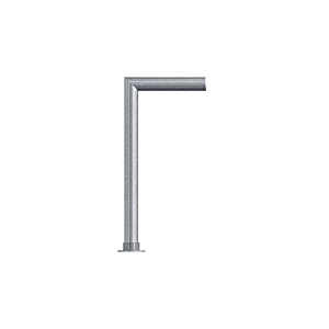 CRL SG5205BS Brushed Stainless Contemporary 205 Series 1-1/2" Tubing Glass On Top and Front Only Sneeze Guard