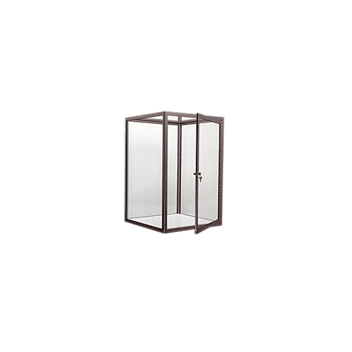 CRL D4041DU Duranodic Bronze Custom Size Avalon Showcase with Hinged Door on One End