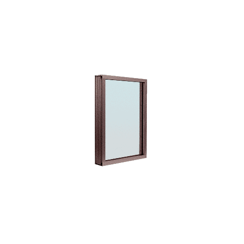 CRL N1VEDU Duranodic Bronze Aluminum Narrow Inset Frame Exterior Glazed Vision Window