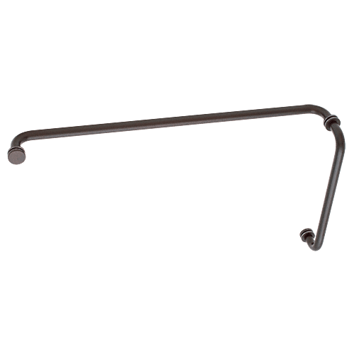 Oil Rubbed Bronze 12" Pull Handle and 24" Towel Bar BM Series Combination With Metal Washers